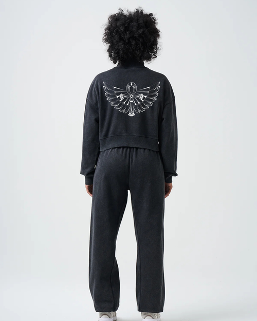 God is Love Black Terry Turtleneck Set (Pre-Order)