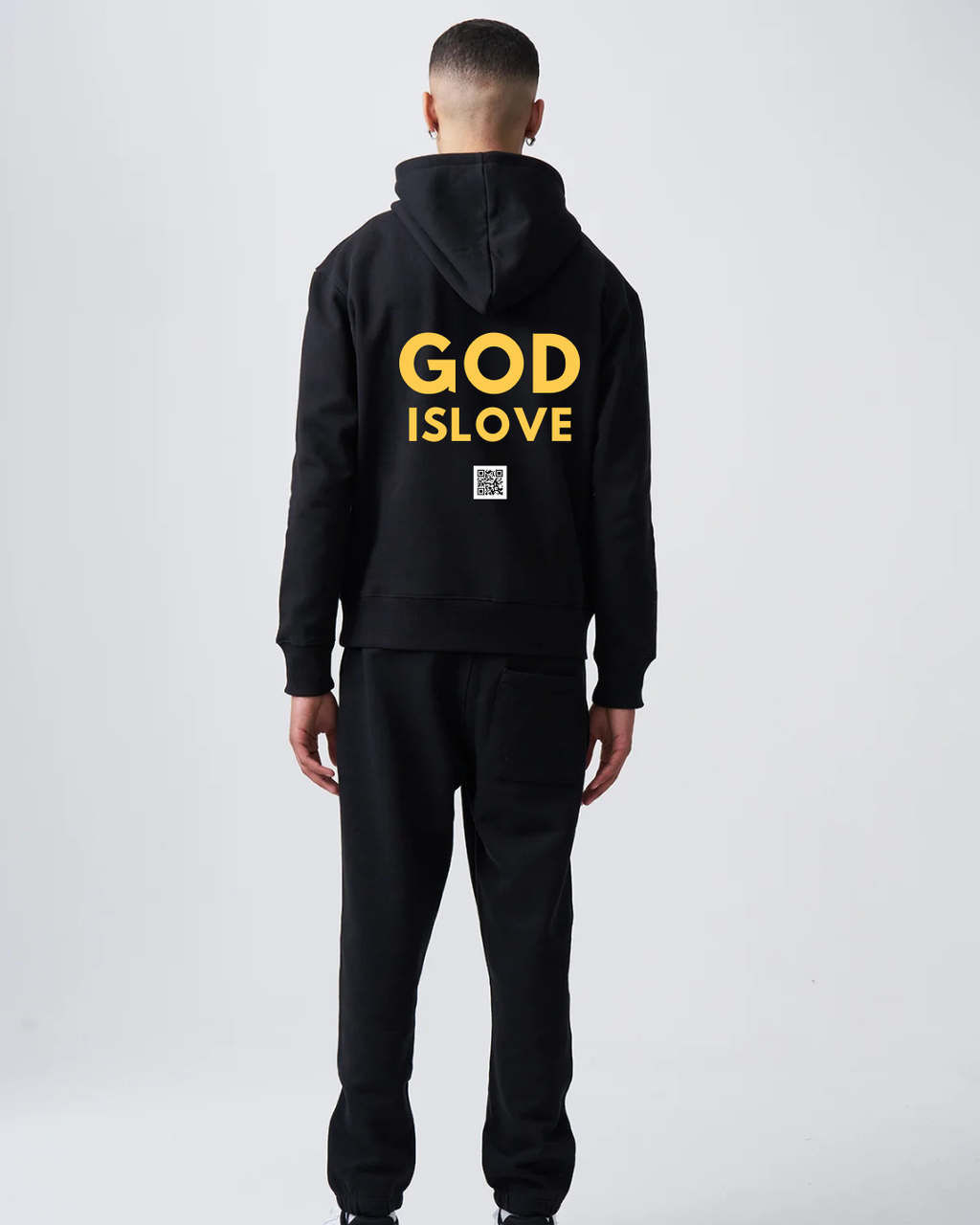 God is Love Mens Black Sweatsuit (Pre-Order)