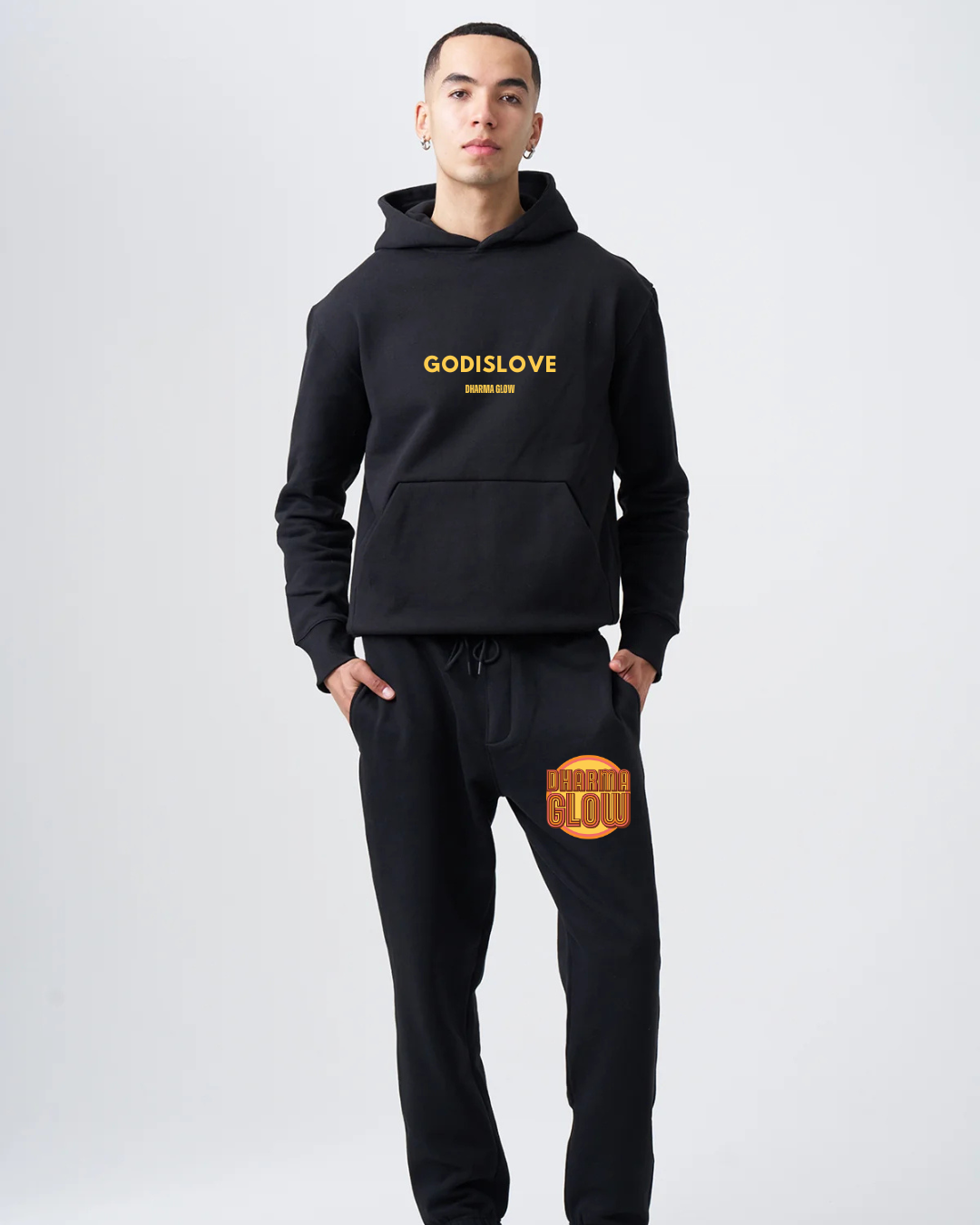 God is Love Mens Black Sweatsuit (Pre-Order)