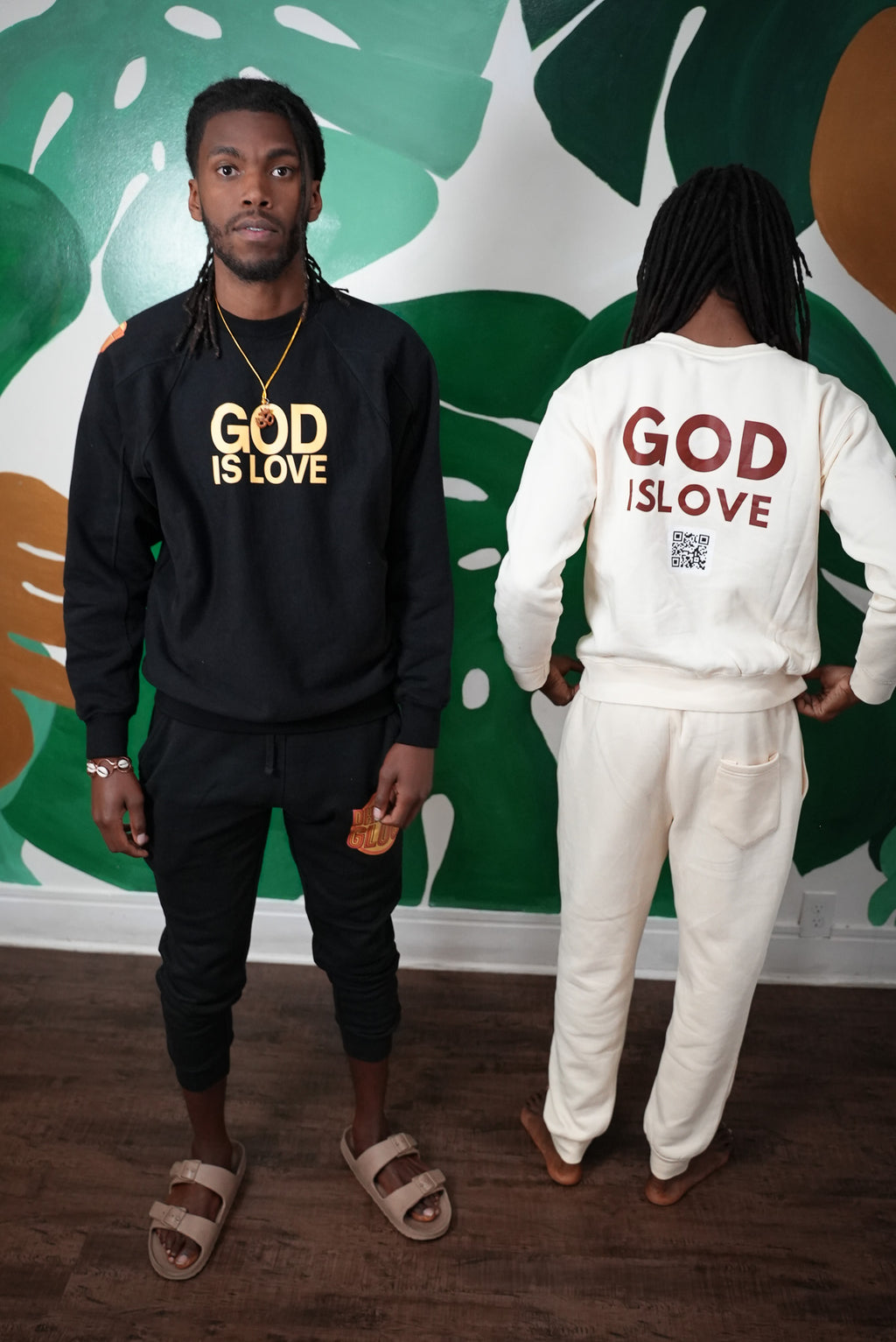 God is Love Mens Black Sweatshirt (Pre-Order)