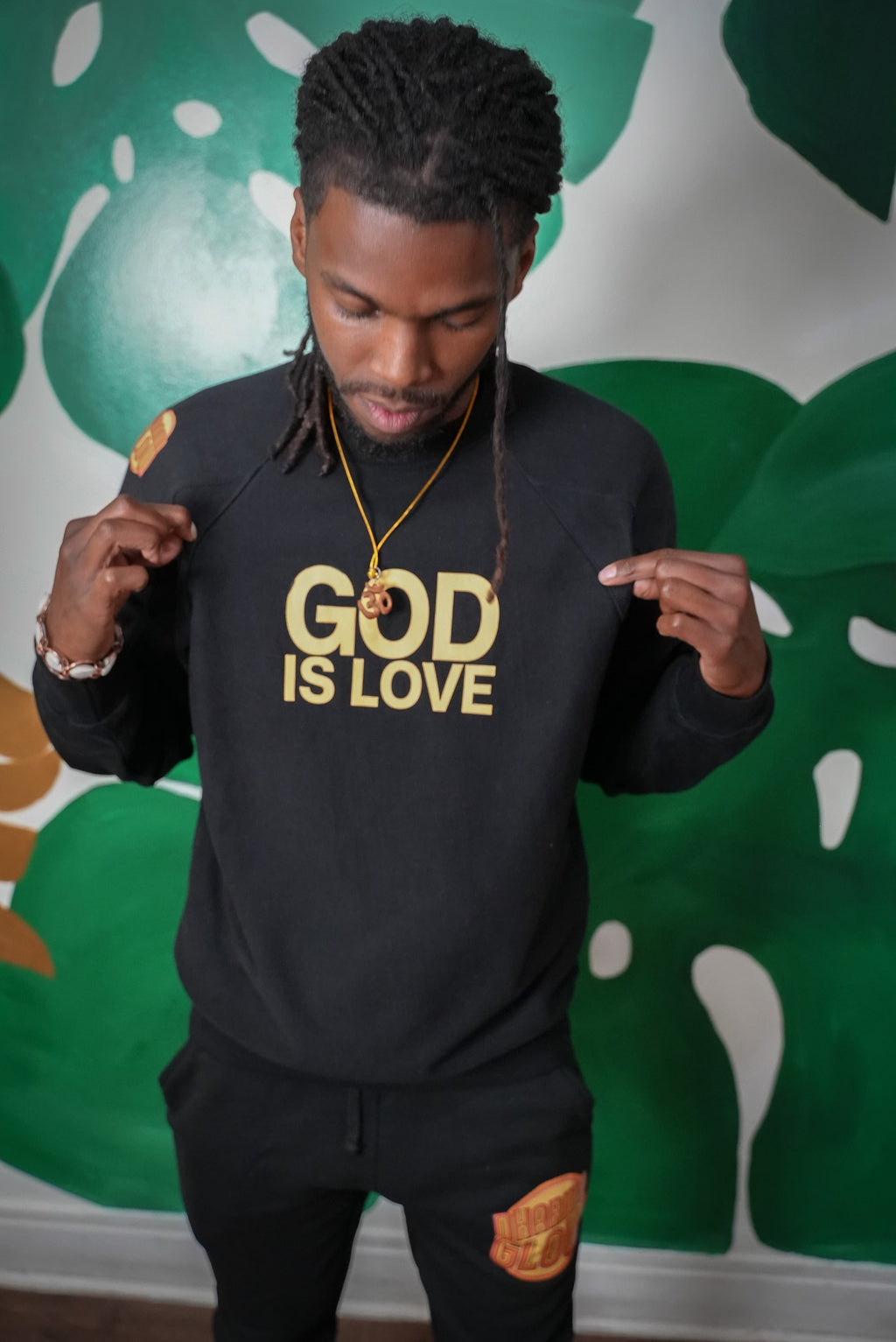 God is Love Mens Black Sweatshirt (Pre-Order)