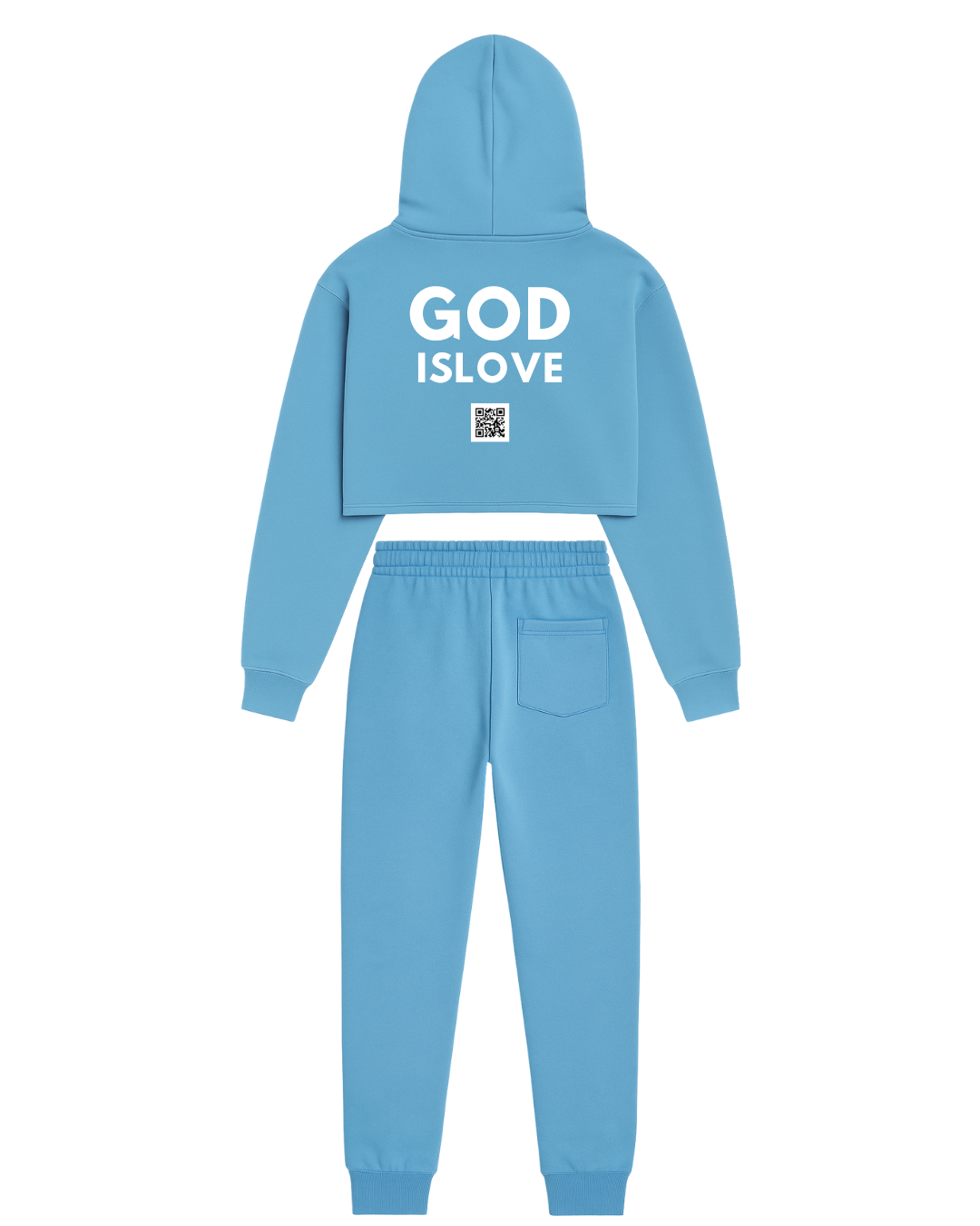 God is Love Women's Sky Blue Sweatsuit (Pre-Order)