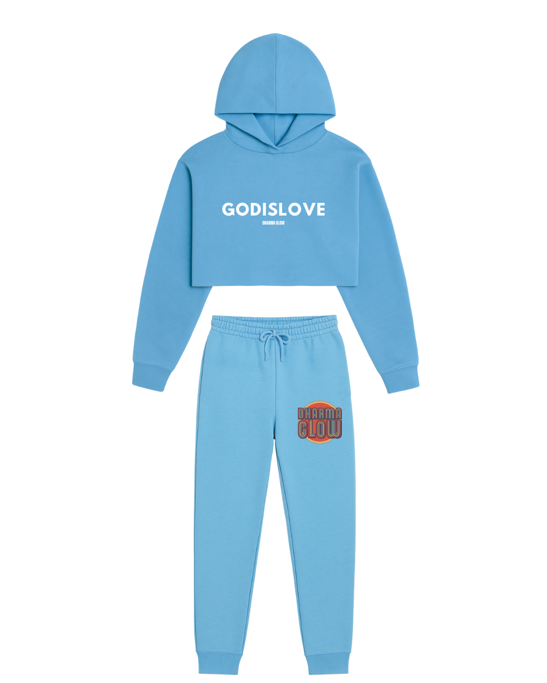 God is Love Women's Sky Blue Sweatsuit (Pre-Order)