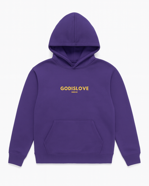 God is Love Mens Purple Hoodie (Pre-Order)